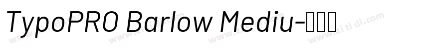 TypoPRO Barlow Mediu字体转换